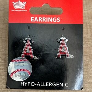 Official MLB LA Angels Earrings